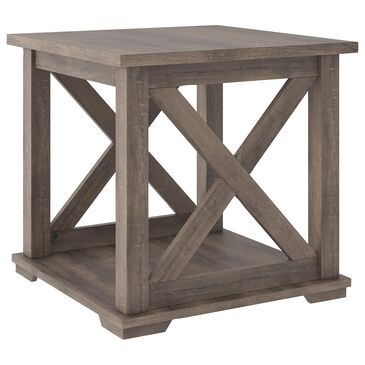 Signature Design by Ashley Arlenbry Square End Table in Weathered Oak, , large