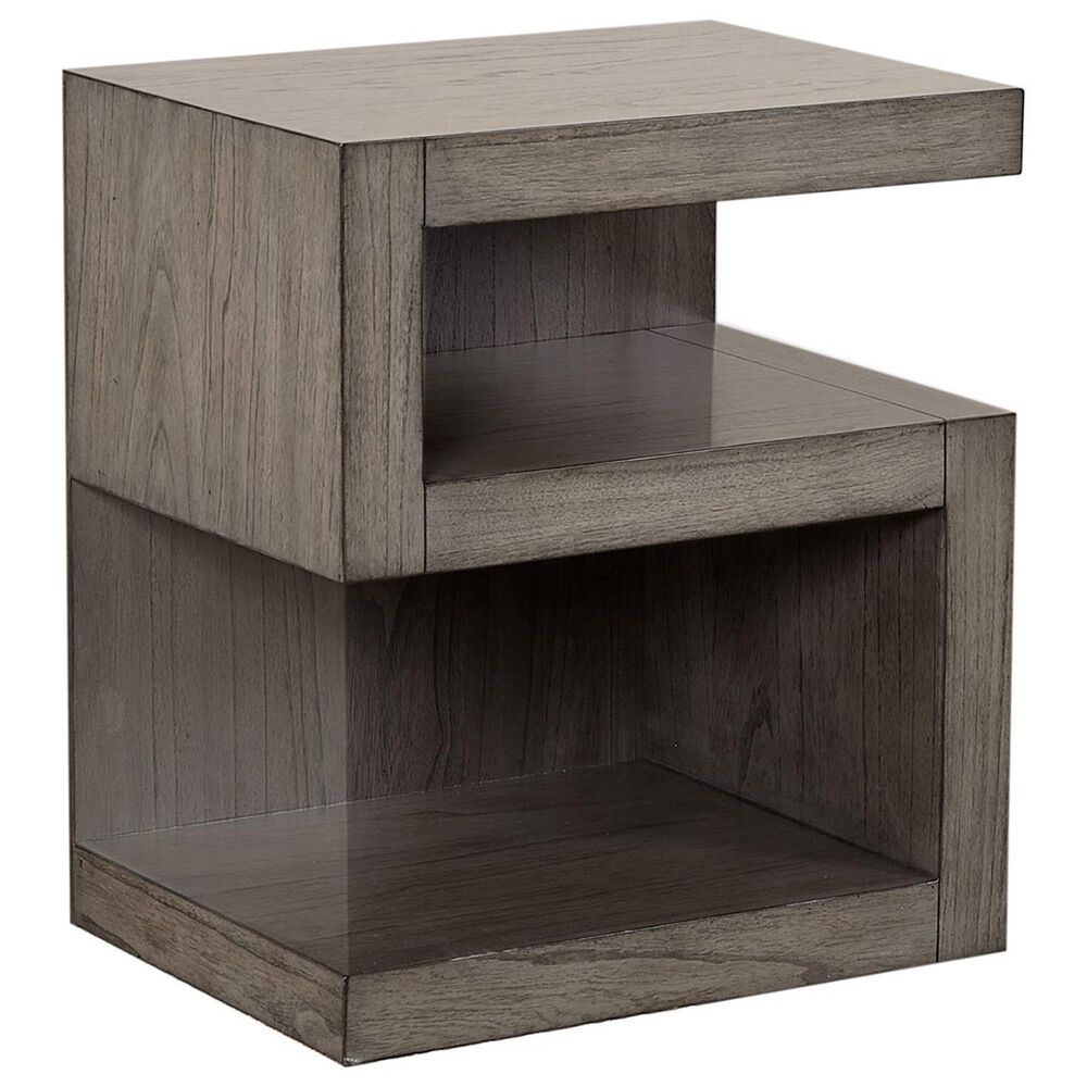 Riva Ridge Modern Loft S Nightstand in Graystone, , large