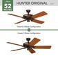 Hunter Original 52" Outdoor Ceiling Fan in Chestnut Brown, , large