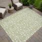 Dalyn Rug Company Soft Essentials Floral Aloe 10" x 14" Indoor/Outdoor Area Rug, , large