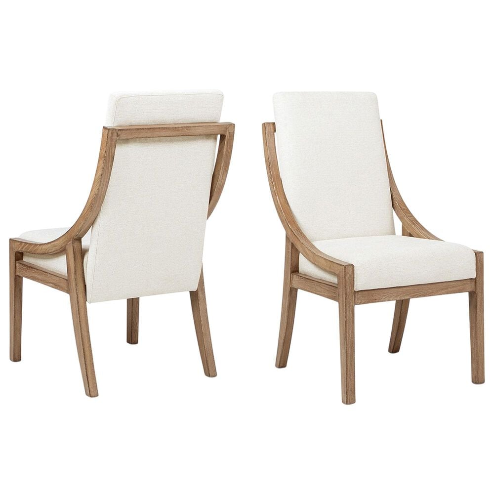 Jennifer Taylor Home Lennox Upholstered Side Chair in Soft Flax Light Beige (Set of 2), , large