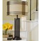 Ashley Hanswell Metal Table Lamp in Dark Brown, , large