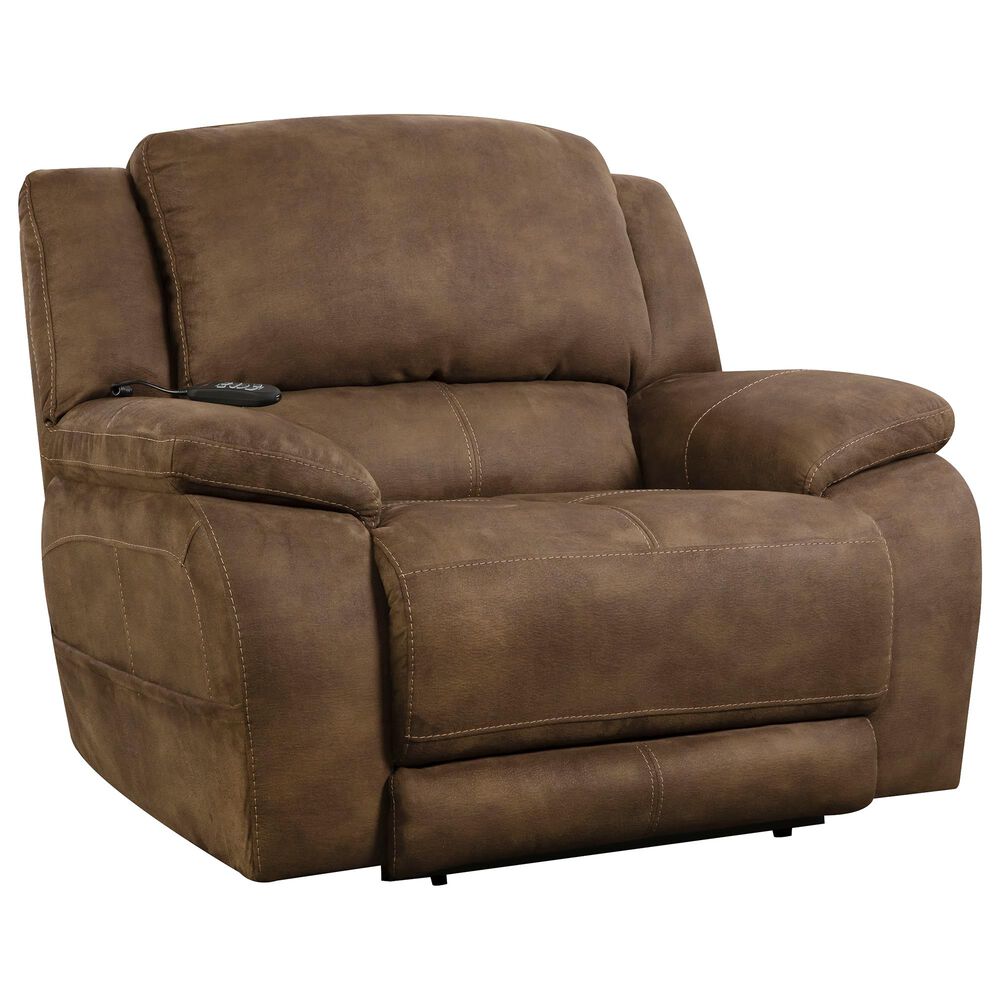 HomeStretch Triple Power Chair and A Half Recliner in Chocolate