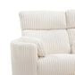 Simeon Collection Power Glider Reclining Console Loveseat in Mega Ivory, , large