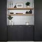 Dal-Tile Matte White with Black Gloss Dot 12" x 12" Glass Mosaic Sheet, , large