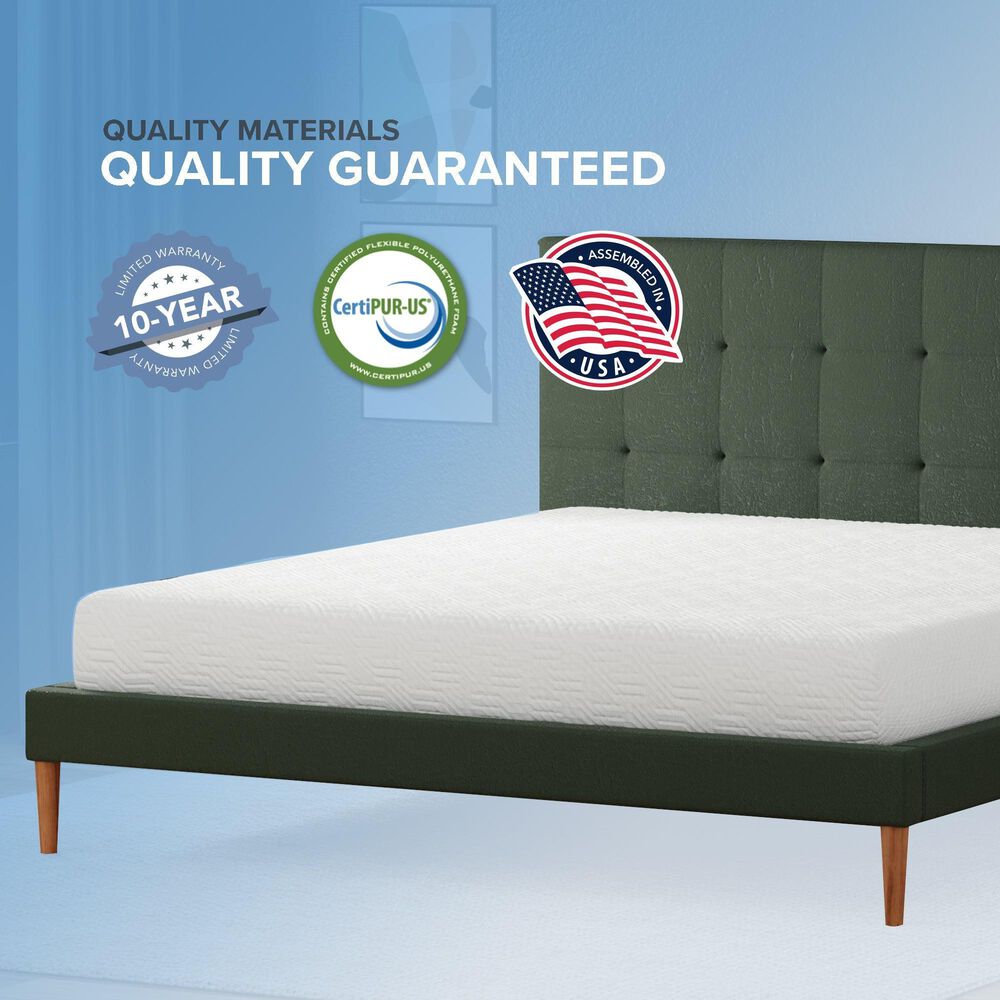 Hearth and Haven Southbay Essentials Medium Memory Foam Full Mattress, , large