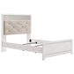 Ashley Altyra Full Panel Bed in White with LED Headboard, , large