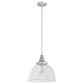 Hunter Cypress Grove 13" 1-Light Pendant in Brushed Nickel, , large