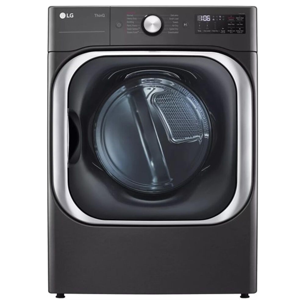 LG 5.2 Cu. Ft. Smart Front Load Washer and 9 Cu. Ft. Front Load Electric Dryer Laundry Pair with Pedestal Storage Drawers in Black Steel, , large