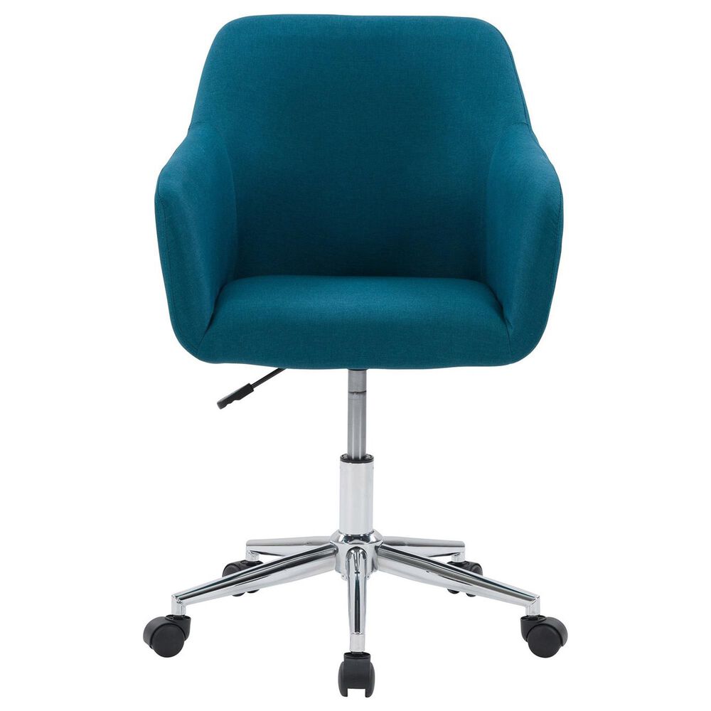CorLiving Marlowe Upholstered Task Chair in Dark Blue, , large