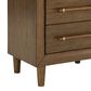 Ashley Lyncott Queen Panel Bed and Two Nightstands in Medium Brown, , large