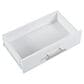 HOMLUX 47" Fluted Kitchen Island with Trash Can Storage Cabinet in White and Natural, , large