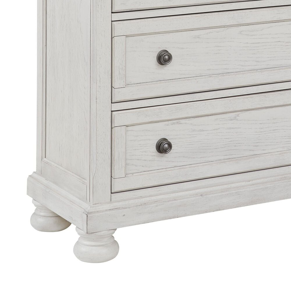 Ashley Robbinsdale 5 Drawer Double Knob Chest in Antique White, , large