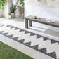 Surya Eagean EAG-2356 Black, Off-White and Charcoal 2"7" x 10" Indoor/Outdoor Runner, , large