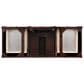 James Martin Vanities Brittany 60" Single Bathroom Vanity in Burnished Mahogany with 3 cm White Zeus Quartz Top and Rectangular Sink, , large