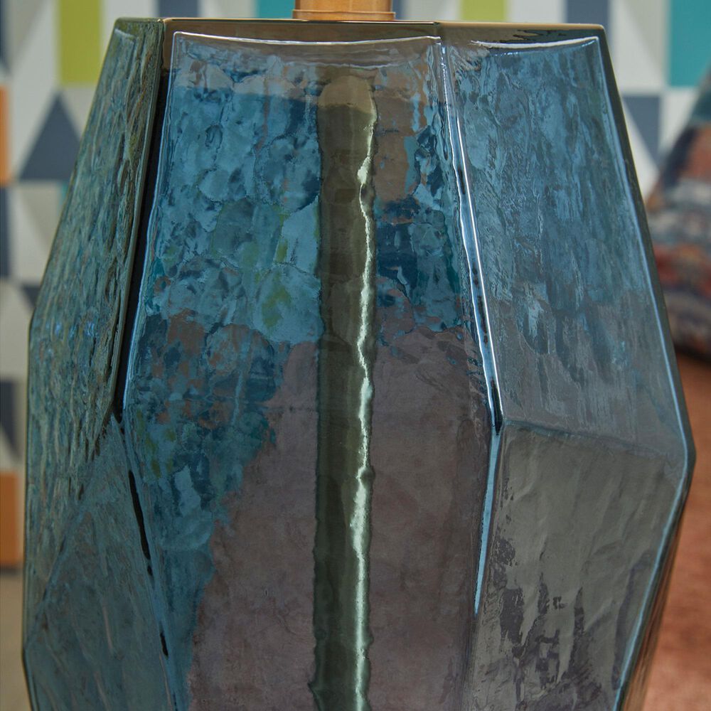 Ashley Tallow Glass Table Lamp in Blue, , large