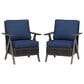 Sunwell Garden 6-Piece Patio Chat Set in Navy, , large