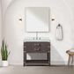 Lexora Home Norwalk 36" Single Bathroom Vanity in Brown Oak with Cultured Marble Top, Rectangular Sink and 34" Mirror, , large