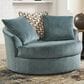 Ashley Laylabrook Oversized Swivel Accent Chair Teal, , large