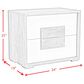 Mayberry Hill San Matteo 2-Drawer Nightstand in Ash Gray and White, , large