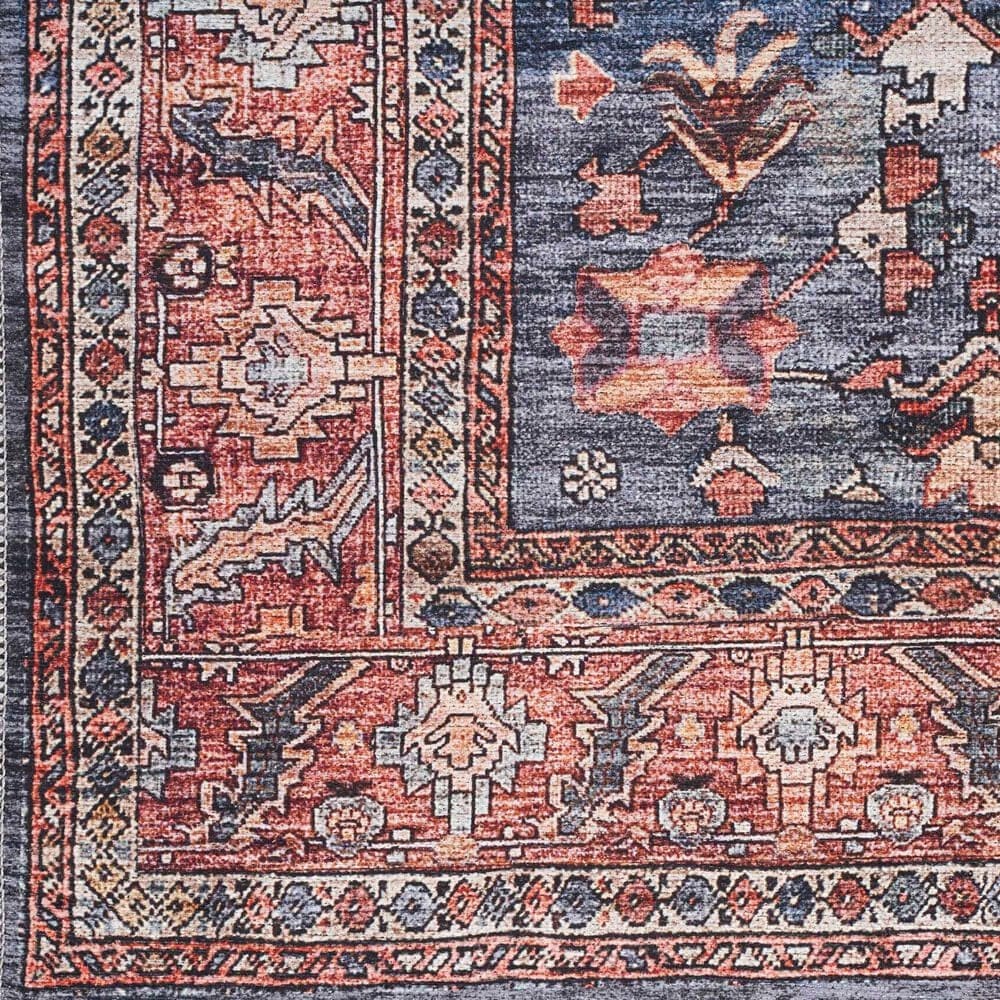 Nourison Grand Washables 9&#39;2&quot; x 12&#39; Navy Brick Area Rug, , large