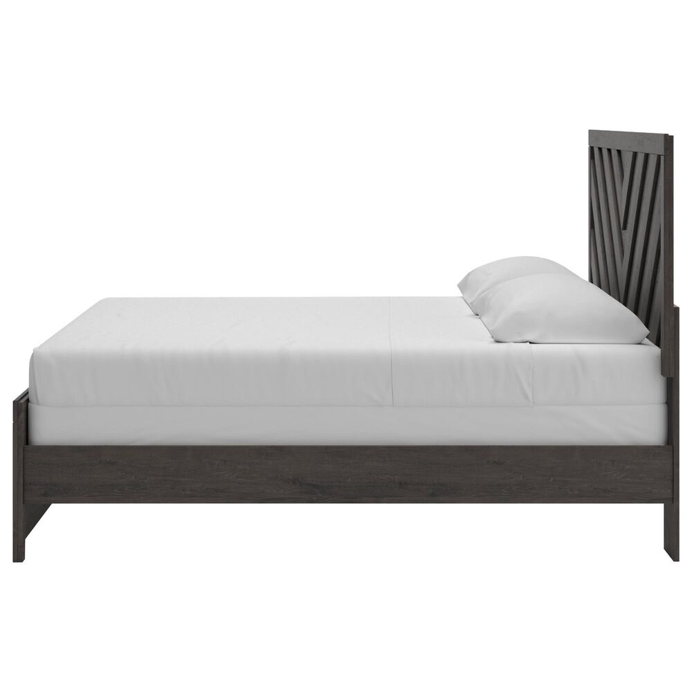 Ashley Prendonea King Panel Bed in Dark Charcoal, , large