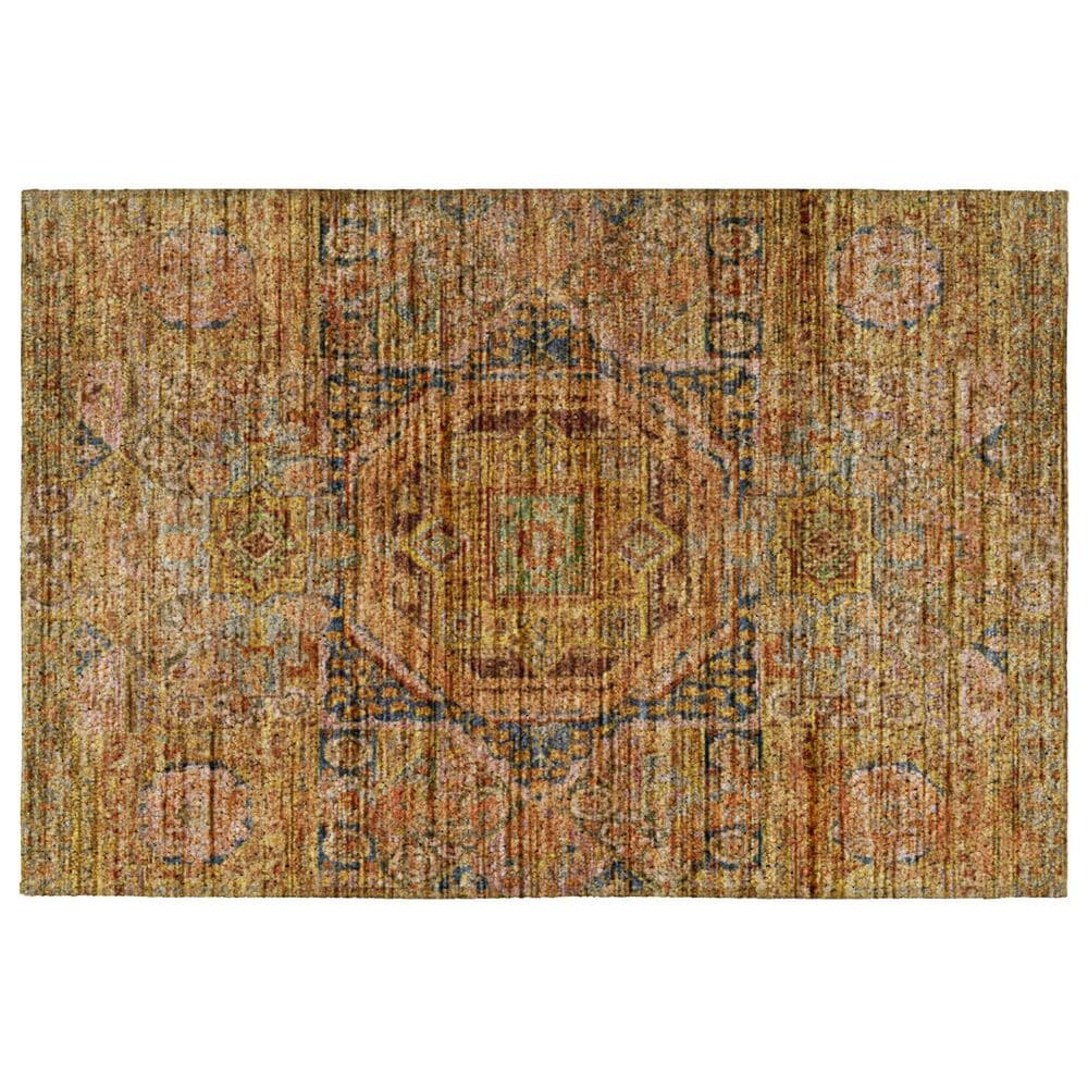 Dalyn Rug Company Silk Road Curry, Paprika, Gold, Copper and Navy 2"6" x 3"10" Area Rug, , large