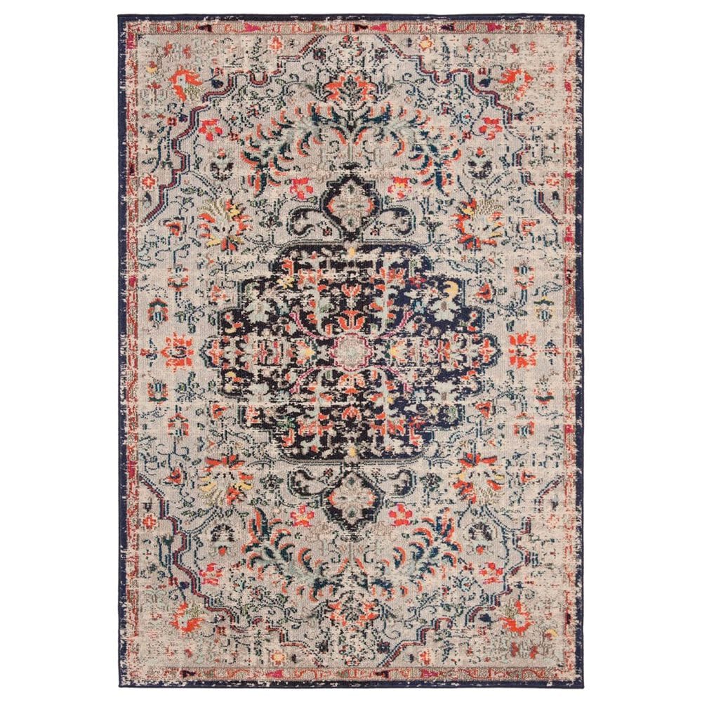 Safavieh Madison MAD447B 5"3" x 7"6" Beige and Black Area Rug, , large