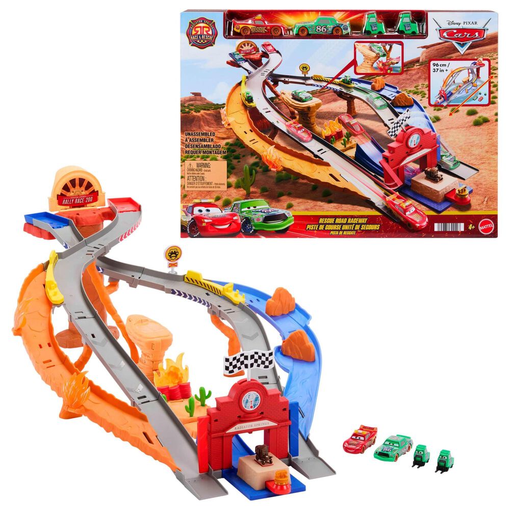 Disney Cars Radiator Springs Race and Rescue Playset in Multicolor, , large
