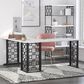 DHP Ella L-Desk in White Marble, , large