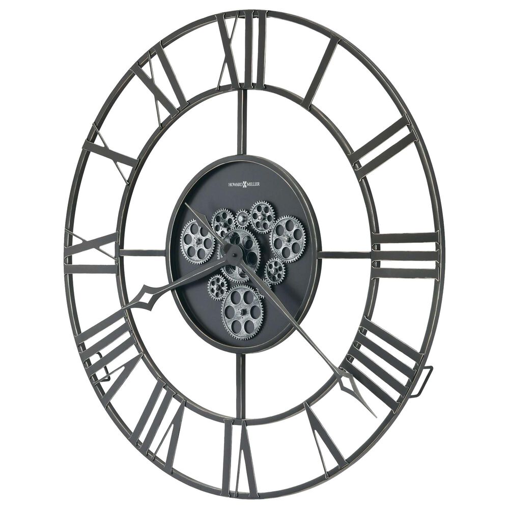 Howard Miller Aiko Wall Clock in Charcoal, , large
