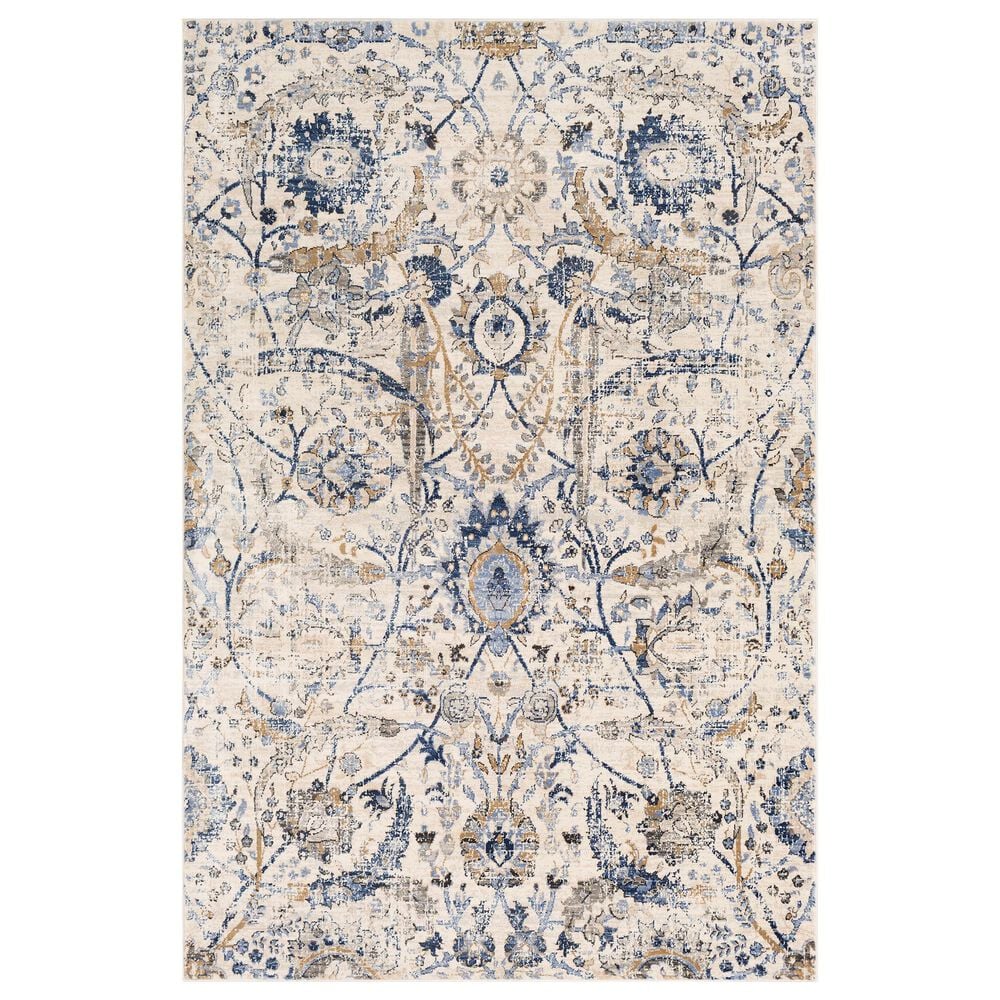 Surya Indigo IGO-2320 6"9" x 9" Blue, Beige and White Area Rug, , large