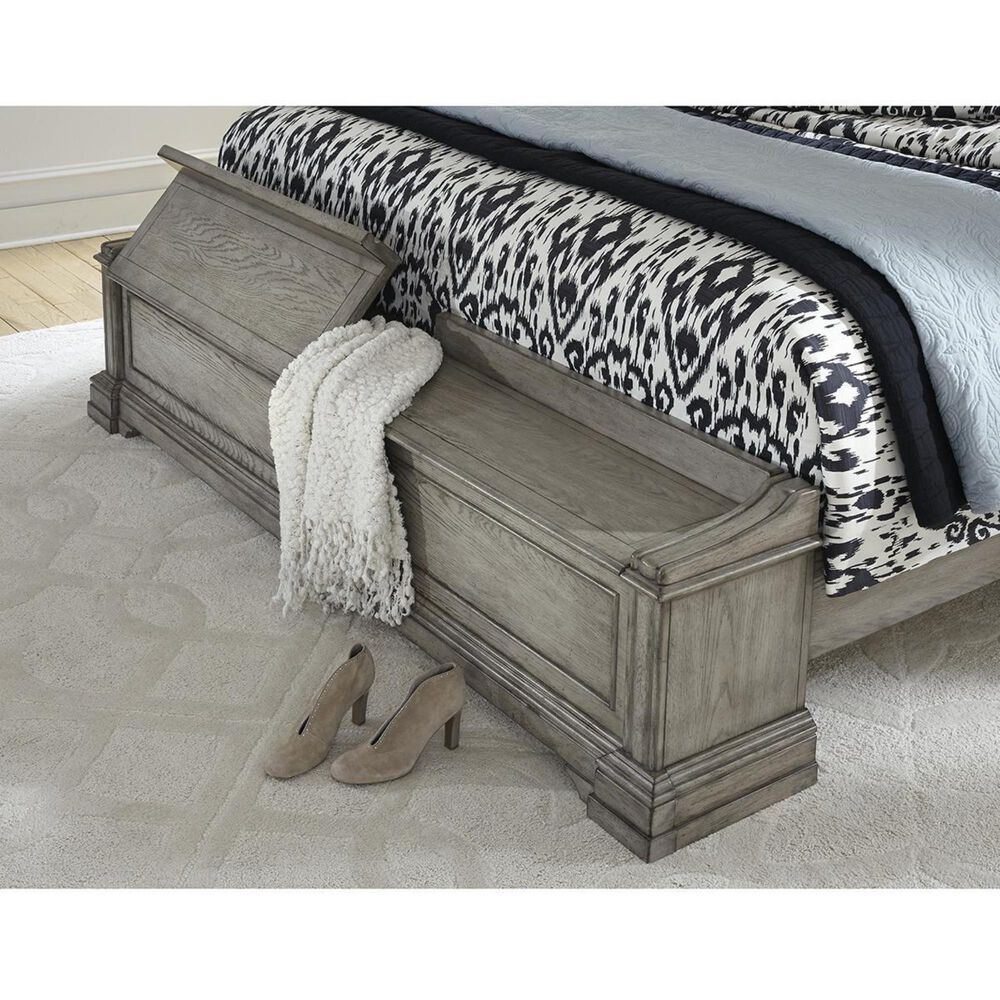 Chapel Hill Madison Ridge Queen Storage Bed in Bluff Gray, , large