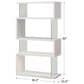Pacific Landing Asymmetrical Snaking Bookshelf in White, , large