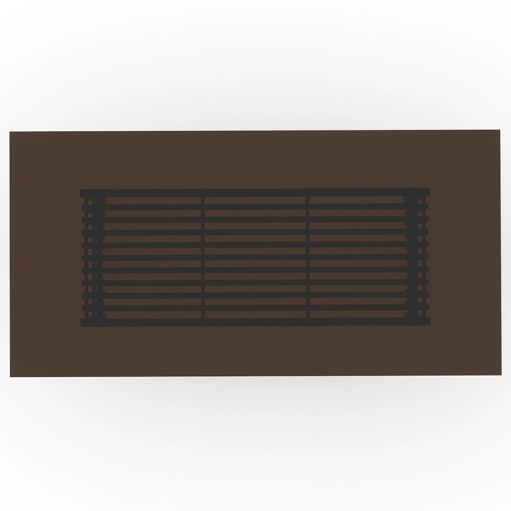 Caracole Pinstripe Dark Dining Table in Dark Chocolate, Rich Walnut and Smoked Bronze - Table Only, , large