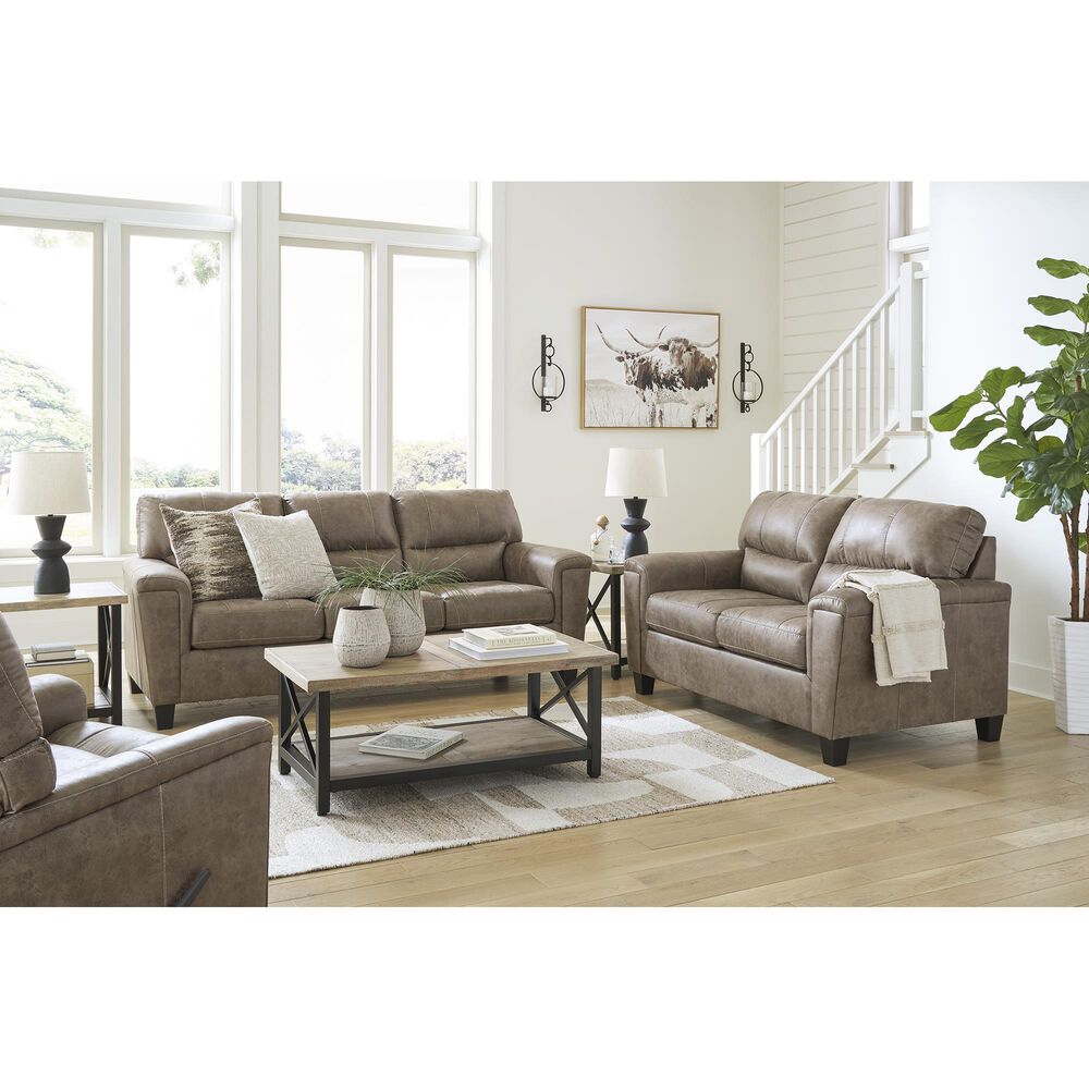 Ashley Navi Stationary Sofa in Fossil, , large