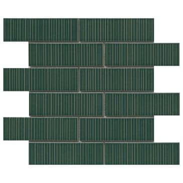 Emser Ornami Tant 2" x 6" on 11" x 12" Ceramic Mosaic Sheet, , large