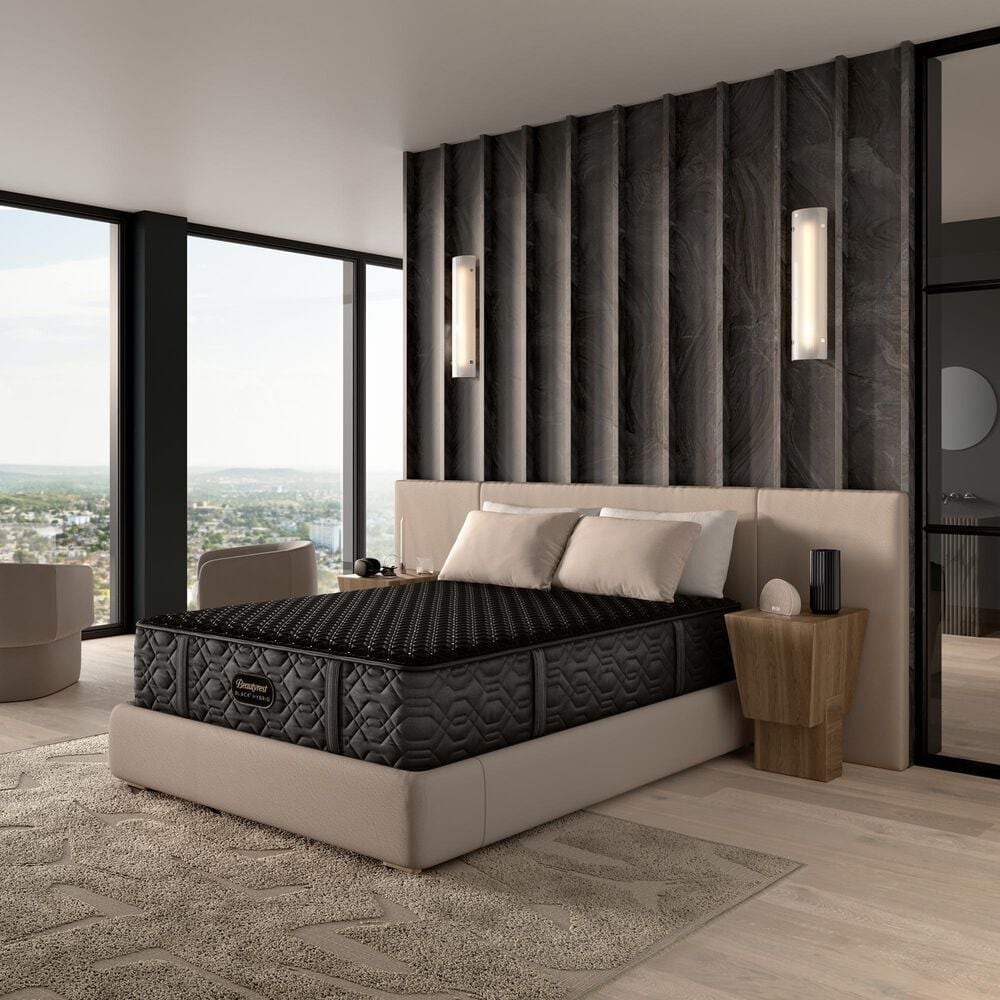 Beautyrest Hybrid Black Series3 Medium King Mattress with High Profile Box Springs, , large