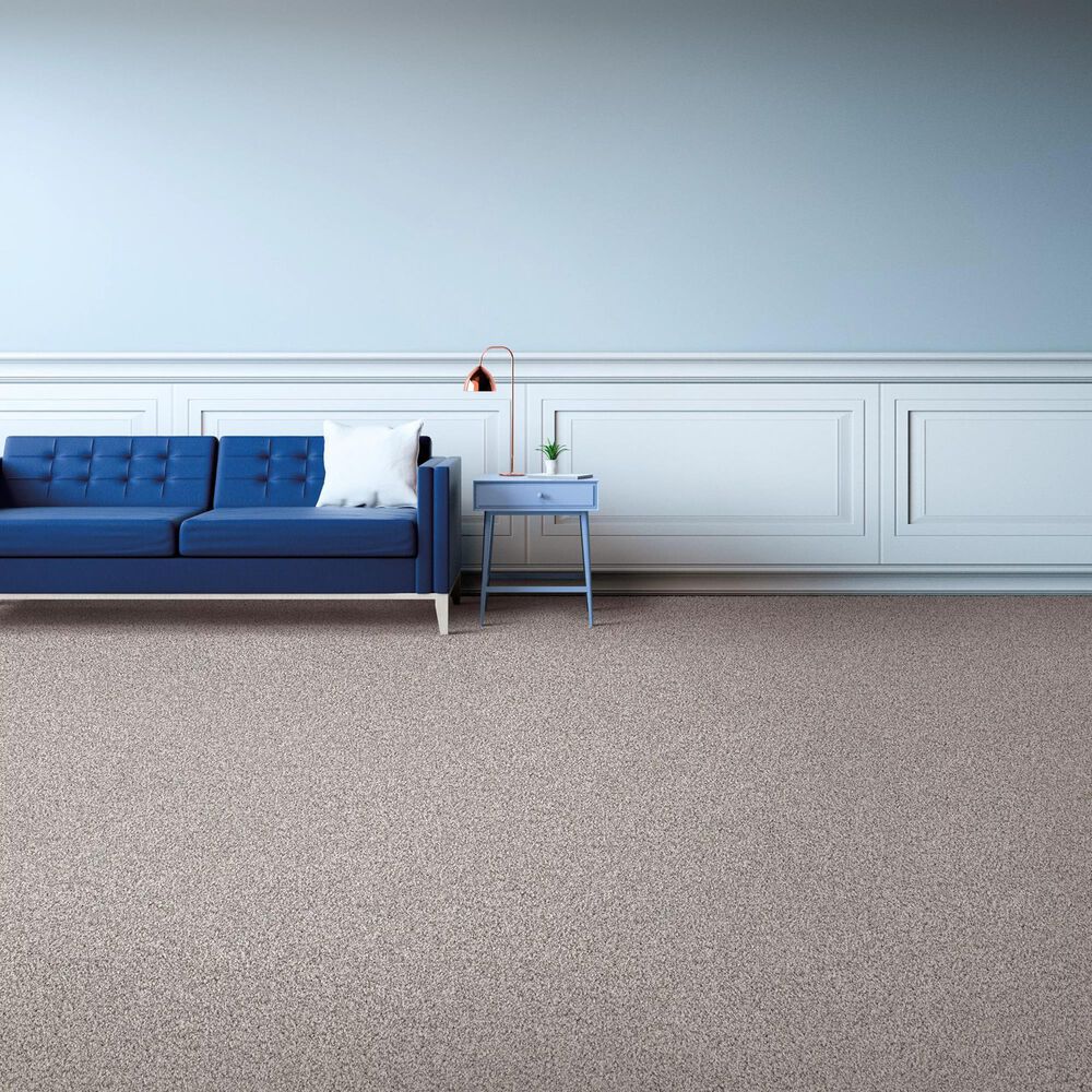 Mohawk SmartStrand Silk Luxuriant Surface Carpet in Ice Fox, , large