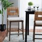 Baxton Studio Porsha Counter Stool in Dark Brown and Natural, , large