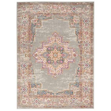 Nourison Passion PSN03 5"3" x 7"3" Grey Area Rug, , large