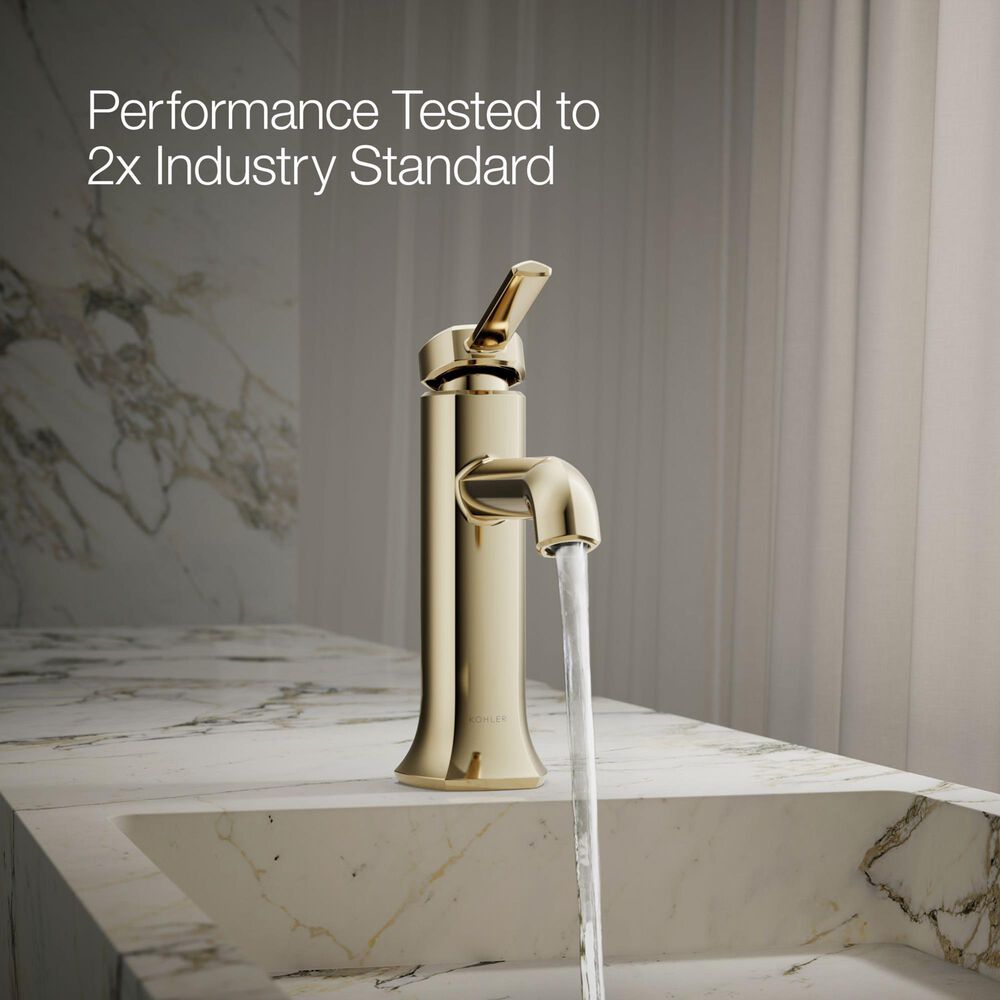 Kohler Occasion Bathroom Sink Faucet in Vibrant French Gold, , large