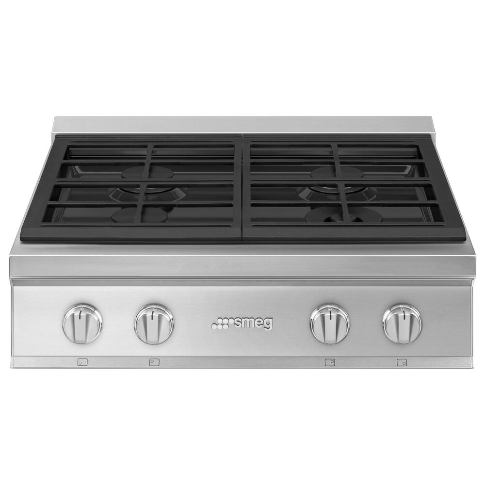 SMEG 30" Portofino Gas Rangetop in Stainless Steel, , large