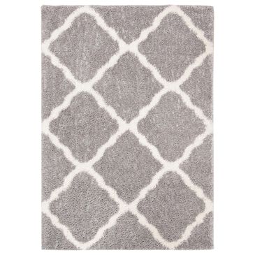 Safavieh Parma Shag PMA521G 3" x 5" Grey and Cream Area Rug, , large