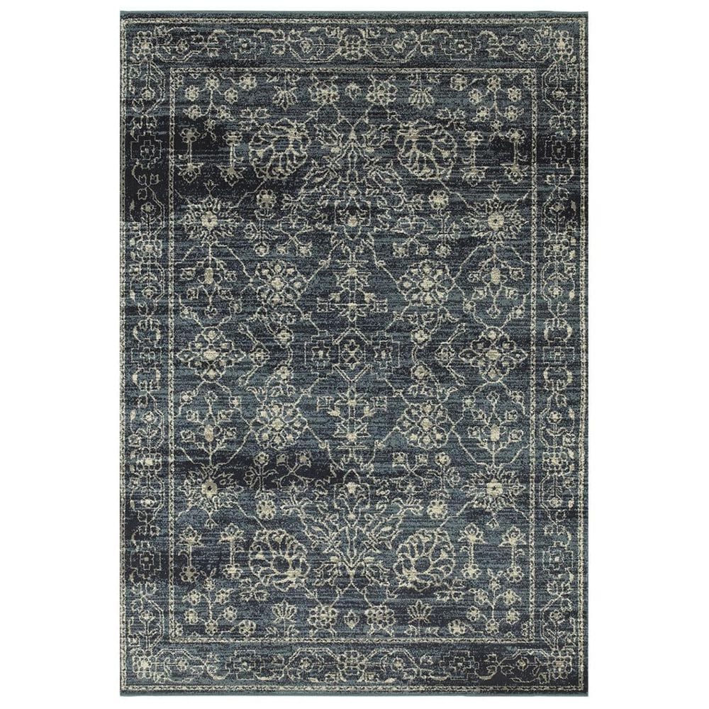 Oriental Weavers Linden 7804D 7'10" x 10'10" Navy Area Rug, , large