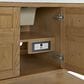 James Martin Vanities Breckenridge 60" Single Bathroom Vanity in Light Natural Oak with 3 cm Arctic Fall Solid Surface Top and Rectangular Sink, , large