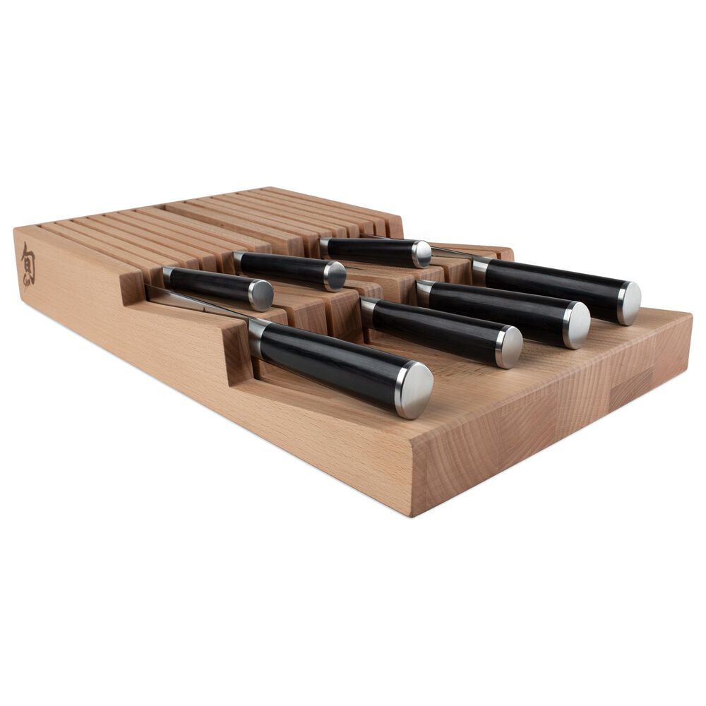 Shun In-Drawer Bamboo Knife Tray: 15-Slot, , large