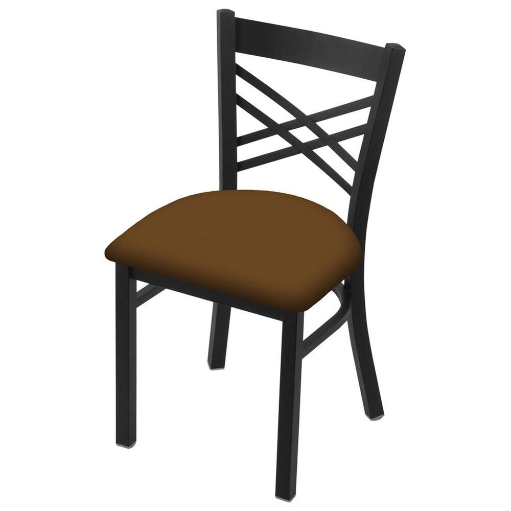 Holland Bar Stool 620 Catalina 18" Chair with Black Wrinkle and Canter Thatch Seat, , large