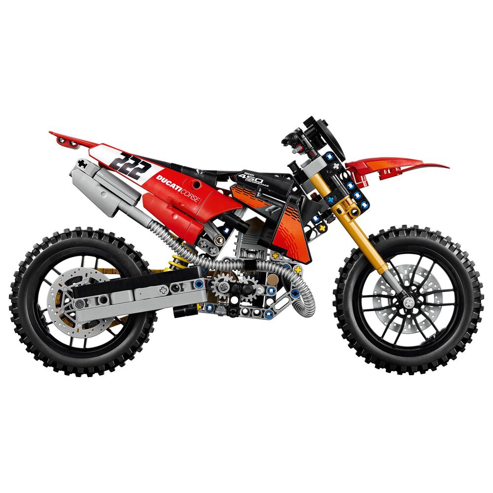 LEGO Technic Ducati Desmo450 MX Factory Motorcycle Building Set, , large