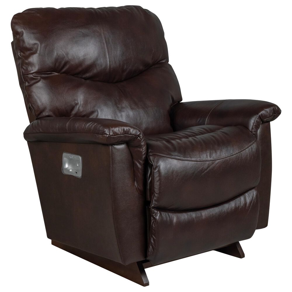 La-Z-Boy James Power Rocking Recliner with Swivel Base in Yellowstone Walnut, , large